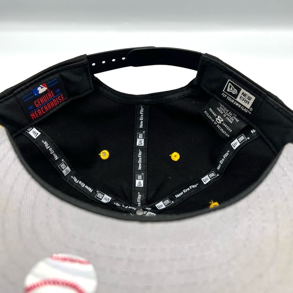 New Era MLB Pittsburgh Pirates Logo Large Text Snapback Adjustable Hat - Picture 3 of 3